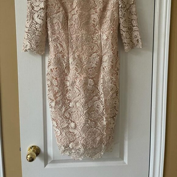 Eliza J Dress Pink Lace Size 8 - Picture 2 of 4